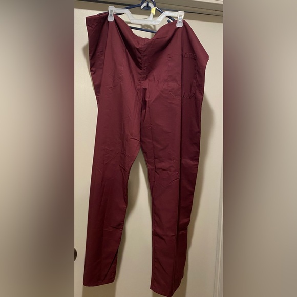 ComfortEase Style 900 Reversable
Scrub Pants Drawstring Waist Unisex - 
Wine XL - Picture 5 of 9